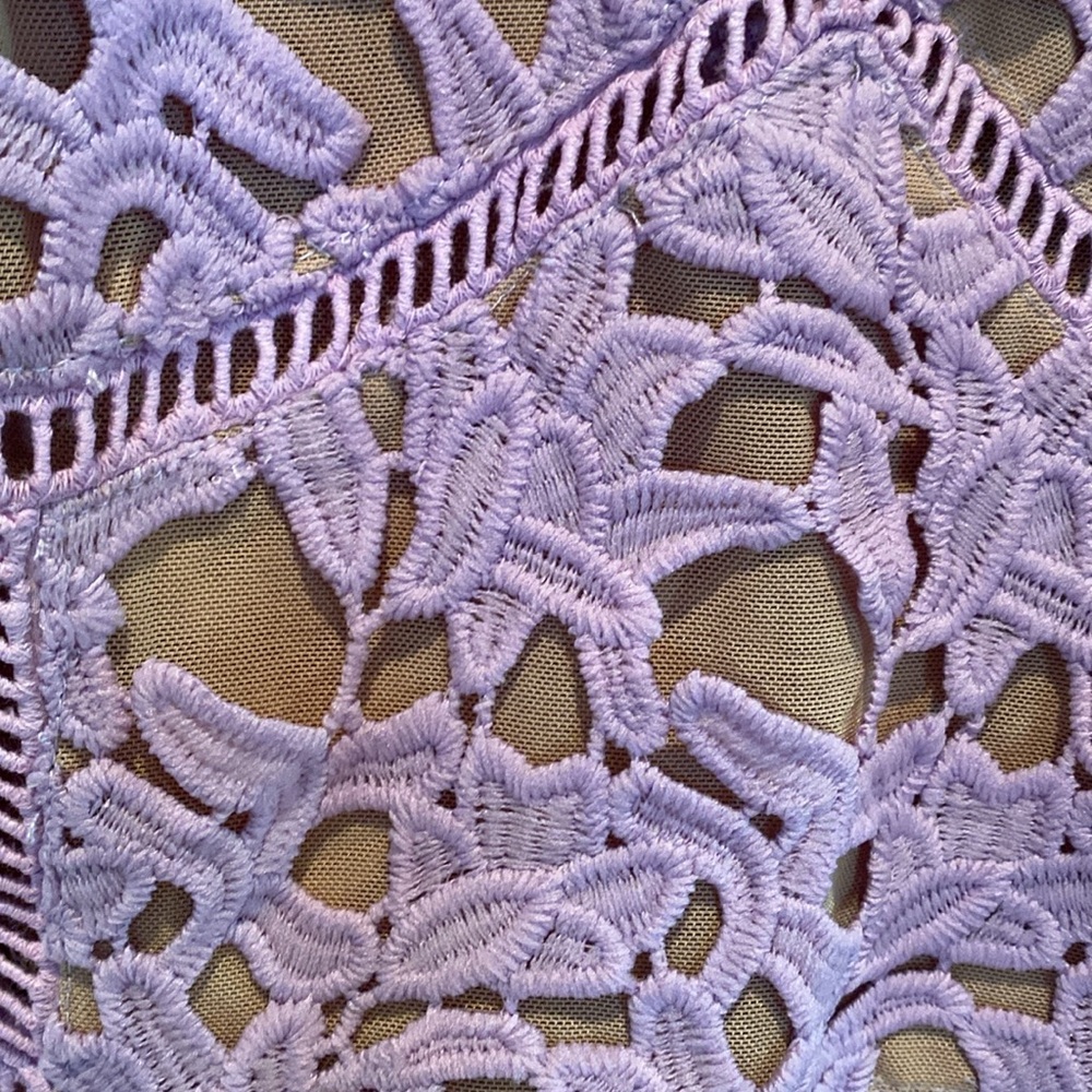 City Chic lilac dress so fancy lace overlay dress New - Picture 6 of 6